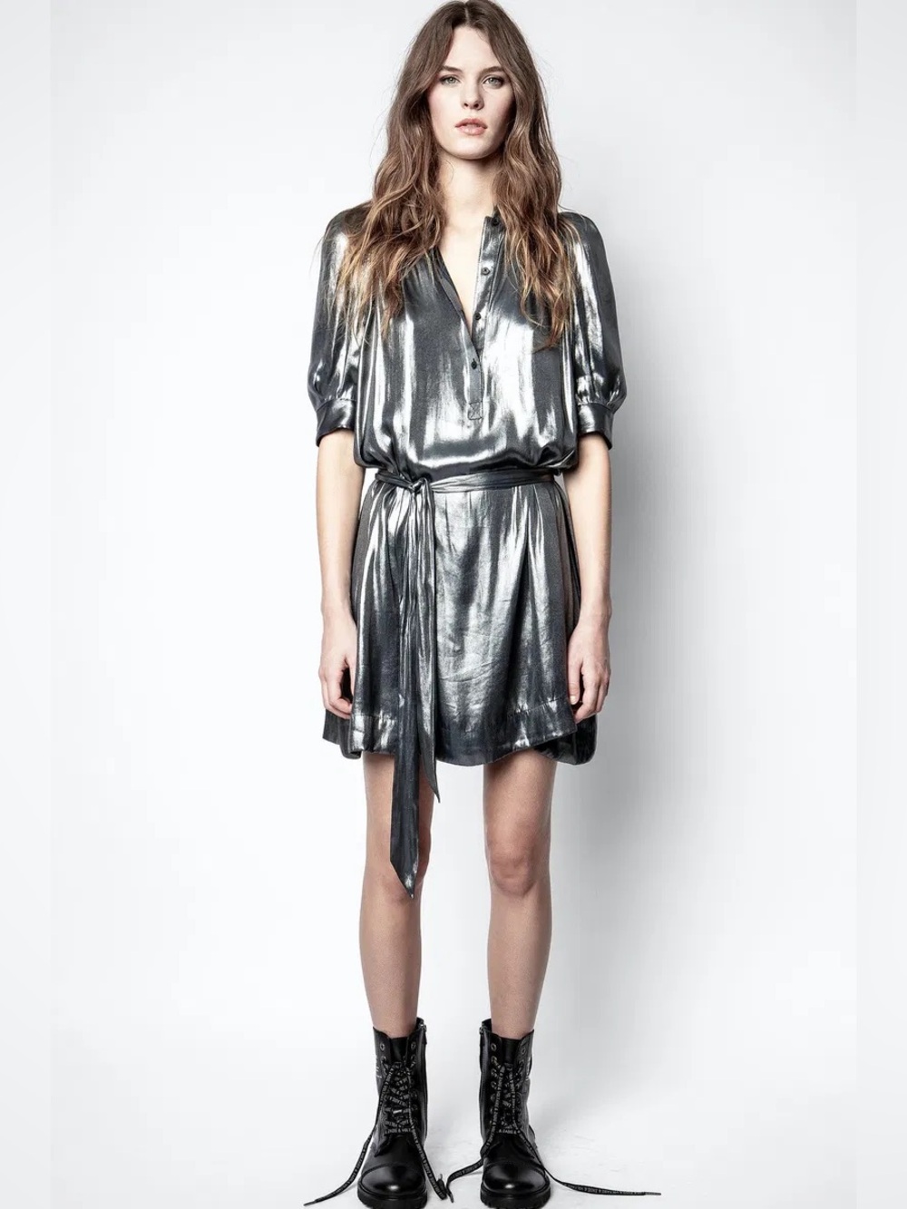 NEW. Zadig & Voltaire Retouch Foil Dress. NWT